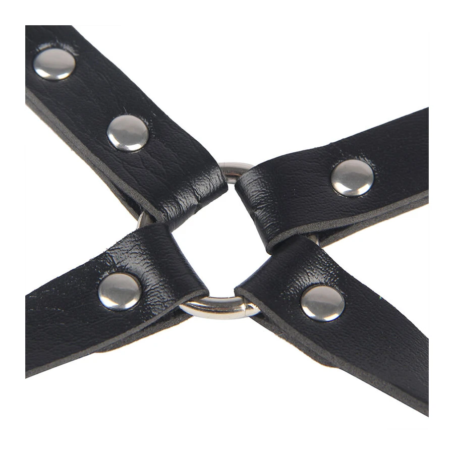 SUBBLIME - 953690 MENOTTES AVEC CEINTURE DE BONDAGE NOIRE TAILLE UNIQUE
